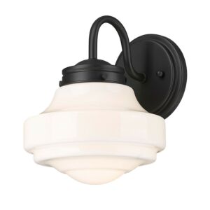 Ingalls One Light Wall Sconce in Matte Black by Golden