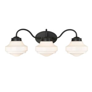 Ingalls 3-Light Bathroom Vanity Light in Matte Black