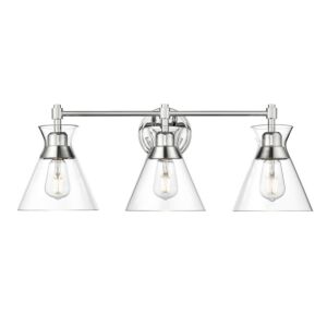 Malta CH 3-Light Bathroom Vanity Light in Chrome