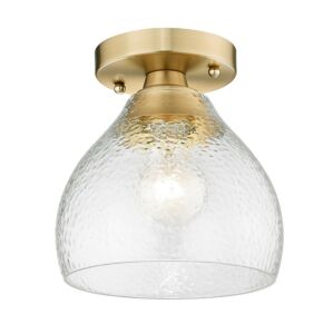 Ariella BCB One Light Semi Flush Mount in Brushed Champagne Bronze by Golden