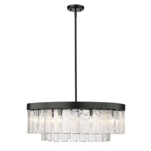 Ciara BLK 9-Light Chandelier in Matte Black