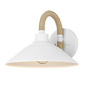 Journey NWT One Light Wall Sconce in Natural White by Golden