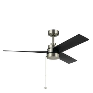 Spyn Lite 52" Hanging Ceiling Fan in Brushed Nickel