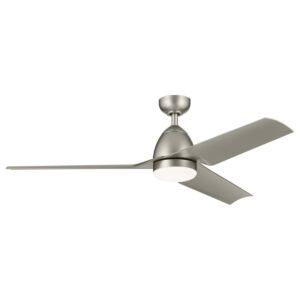 Fit 1-Light 54" Outdoor Ceiling Fan in Painted Brushed Nickel