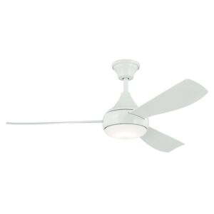 Ample 1-Light 54" Outdoor Ceiling Fan in White