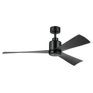 True 52"Ceiling Fan in Satin Black by Kichler