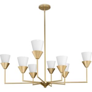 Pinellas 8-Light Chandelier in Soft Gold