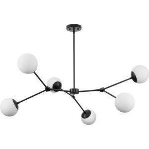 Haas 6-Light Chandelier in Matte Black