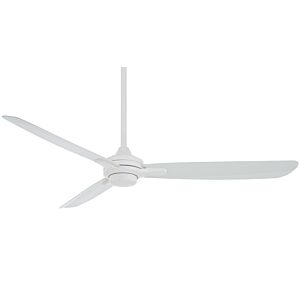 Rudolph Wet 60"Ceiling Fan in Flat White by Minka Aire