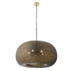 Moradabad Four Light Pendant in Gilded Brass by Metropolitan