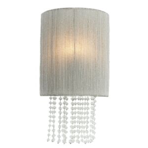 Crystal Reign One Light Wall Sconce in Polished Nickel by Metropolitan