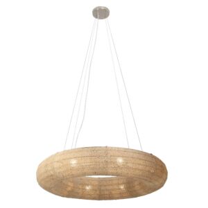 Copra Eight Light Chandelier in Brushed Nickel by Metropolitan