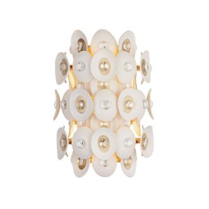 Niu Two Light Wall Sconce in Fawn Gold by Metropolitan