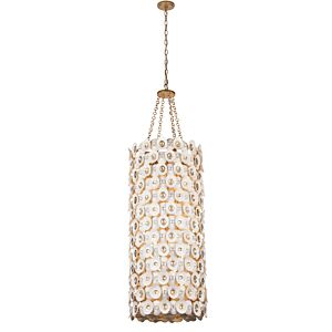 Niu 12 Light Foyer Pendant in Fawn Gold by Metropolitan