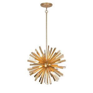 Confluence 12 Light Pendant in Piastra Gold by Metropolitan