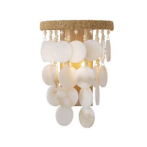 Aurelia'S Cove Two Light Wall Sconce in Autumn White by Metropolitan