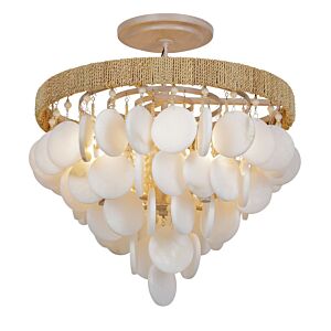 Aurelia'S Cove Four Light Semi Flush Mount in Autumn White by Metropolitan