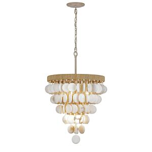 Aurelia'S Cove Eight Light Pendant in Autumn White by Metropolitan