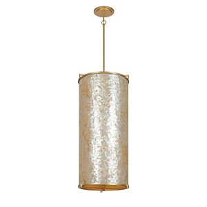 Sommers Bend Six Light Foyer Pendant in Fawn Gold by Metropolitan