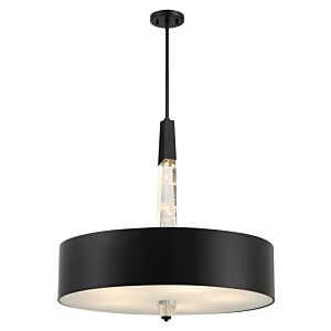 Drifting Droplets Five Light Pendant in Coal by George Kovacs