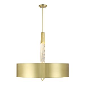 Drifting Droplets Five Light Pendant in Brushed Brass by George Kovacs