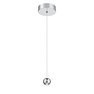 Itty LED Mini Pendant in Chrome by George Kovacs