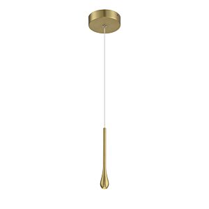 Pingo LED Mini Pendant in Soft Rass by George Kovacs