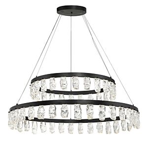 Artic Glacier LED Chandelier in Coal by George Kovacs