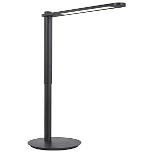 Kovacs LED Table Lamp in Coal Black And Brushed Coal Black by George Kovacs