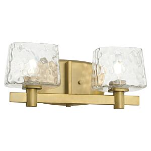 Drysdale Two Light Bath Vanity in Soft Brass by MinkaLavery