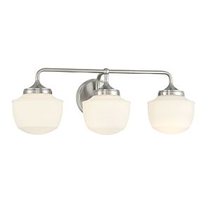 Cornwell 3-Light Bathroom Vanity Light in Brushed Nickel