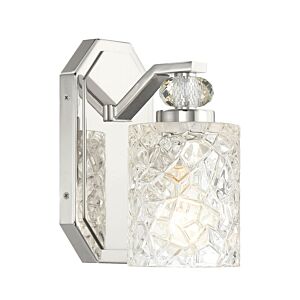 Crystal Kay One Light Bath Vanity in Chrome by MinkaLavery