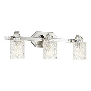 Crystal Kay Three Light Bath Vanity in Chrome by MinkaLavery