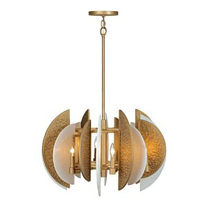 Saint Martin Eight Light Chandelier in Ashen Gold by MinkaLavery