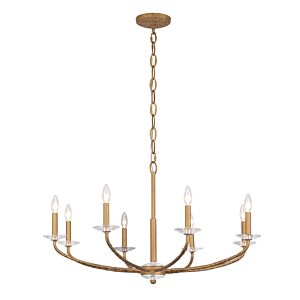 Atella Eight Light Chandelier in Ashen Gold by MinkaLavery