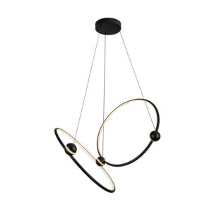 Isho LED Chandelier in Black by Kuzco Lighting