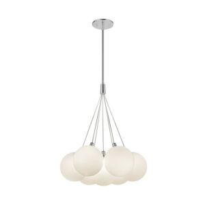 Bolla LED Chandelier in Opal Glass by Kuzco Lighting