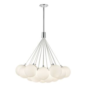 Bolla LED Chandelier in Opal Glass by Kuzco Lighting