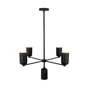 Nola Five Light Chandelier in Black by Kuzco Lighting