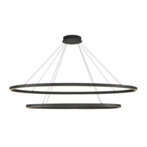 Ovale LED Chandelier in Black by Kuzco Lighting