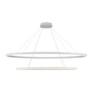 Ovale LED Chandelier in White by Kuzco Lighting