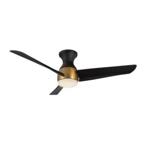 Thalia 54"Hugger Fan in Brushed GoldMatte Black by Kuzco Lighting