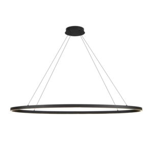 Ovale LED Linear Pendant in Black by Kuzco Lighting