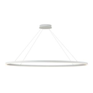 Ovale LED Linear Pendant in White by Kuzco Lighting