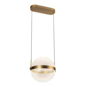 Pisces LED Pendant in Brushed GoldLight Guide by Kuzco Lighting