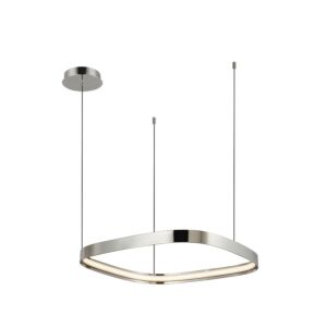 Yukon LED Pendant in Polished Nickel by Kuzco Lighting