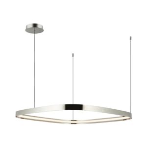 Yukon LED Pendant in Polished Nickel by Kuzco Lighting