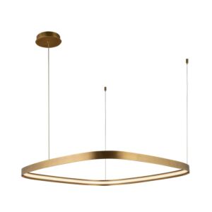 Yukon LED Pendant in Vintage Brass by Kuzco Lighting