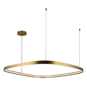 Yukon LED Pendant in Vintage Brass by Kuzco Lighting