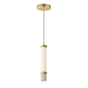 Travertine LED Pendant in Travertine  Gold by ET2